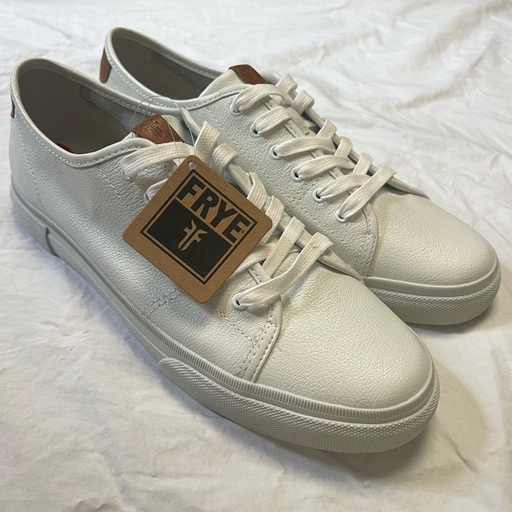 NEW FRYE Gia Low Lace leather sneakers sz 10
